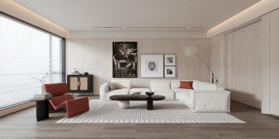 现代家居客厅3D模型下载